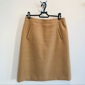 J. Crew sterling skirt in double serge woo…